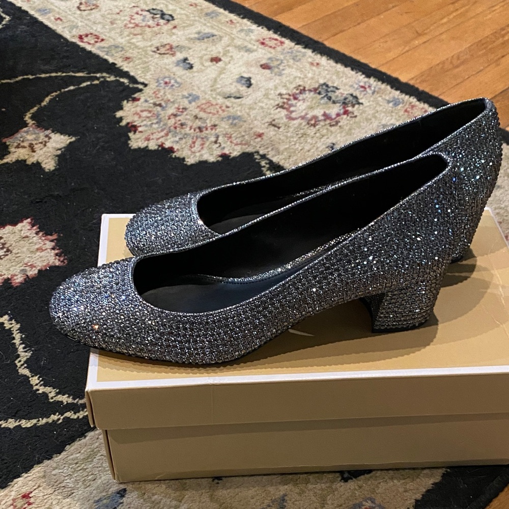 Michael Kors Sparkling Silver Heels